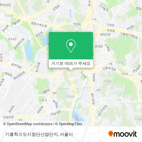 기흥힉스도시첨단산업단지 지도