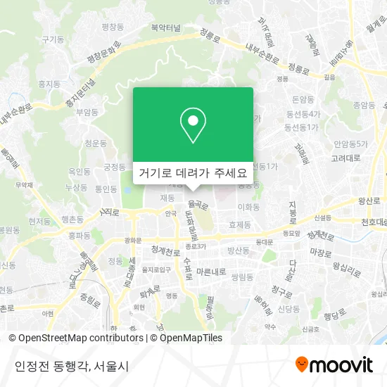 인정전 동행각 지도