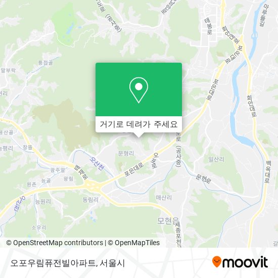 오포우림퓨전빌아파트 지도