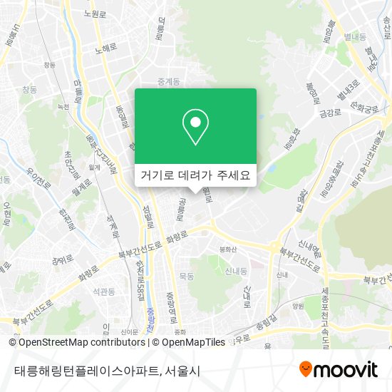 태릉해링턴플레이스아파트 지도