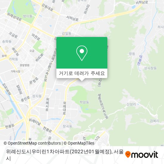 위례신도시우미린1차아파트(2022년01월예정) 지도