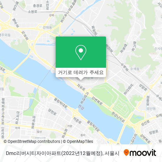 Dmc리버시티자이아파트(2022년12월예정) 지도