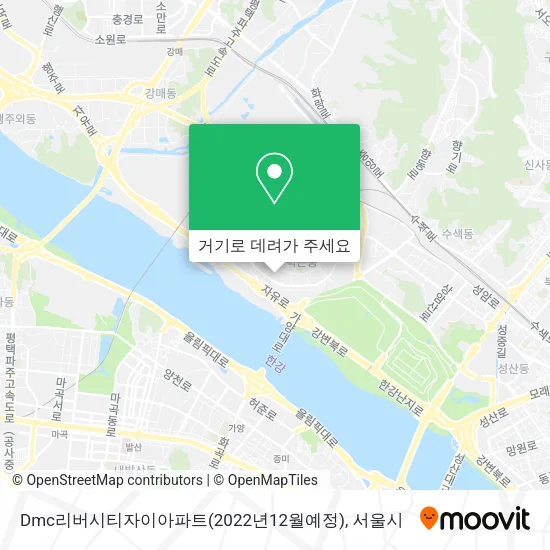 Dmc리버시티자이아파트(2022년12월예정) 지도