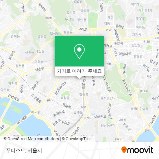 푸디스트 지도