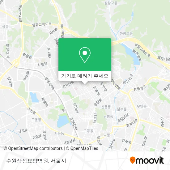 수원삼성요양병원 지도
