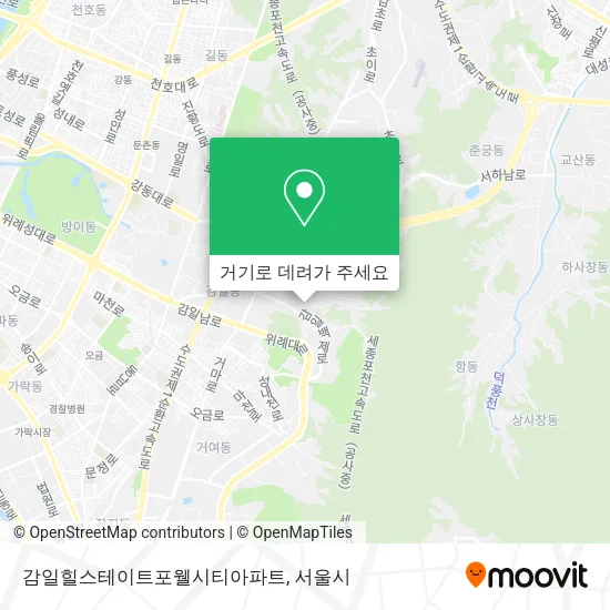감일힐스테이트포웰시티아파트 지도