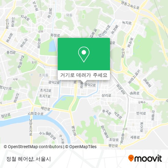 정철 헤어샵 지도