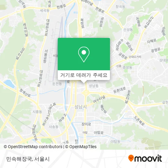 민속해장국 지도