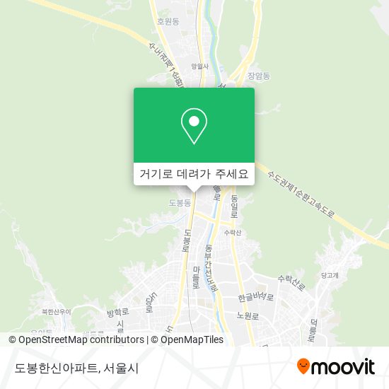 도봉한신아파트 지도