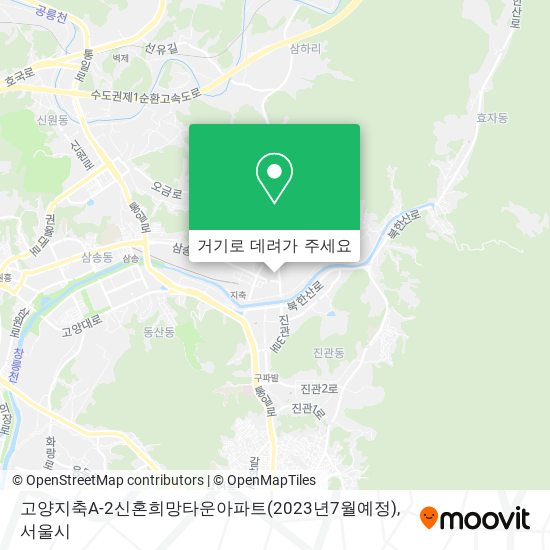 고양지축A-2신혼희망타운아파트(2023년7월예정) 지도