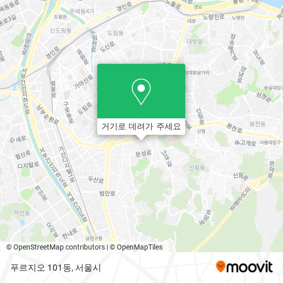 푸르지오 101동 지도