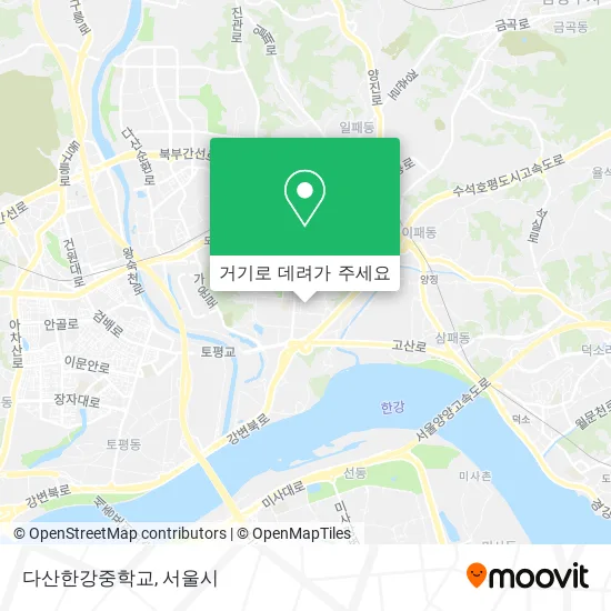 다산한강중학교 지도