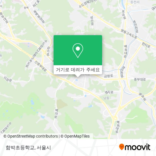 함박초등학교 지도