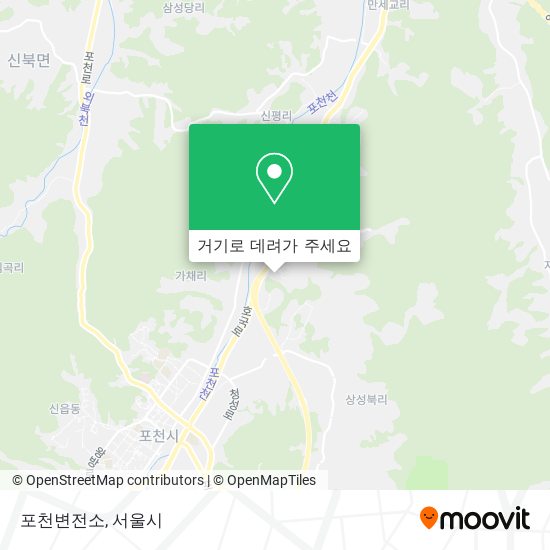 포천변전소 지도