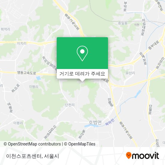 이천스포츠센터 지도