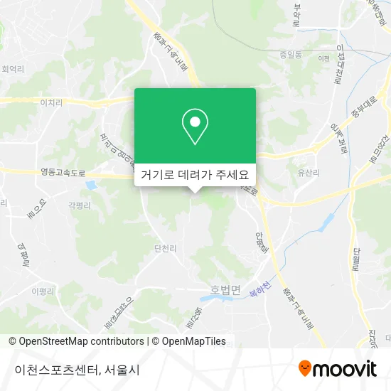 이천스포츠센터 지도