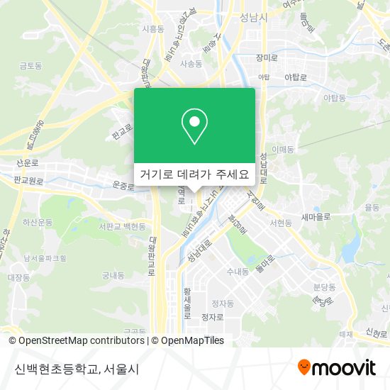 신백현초등학교 지도