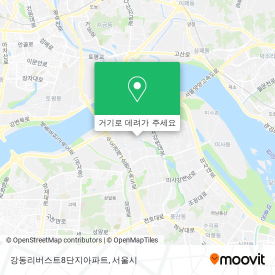 강동리버스트8단지아파트 지도