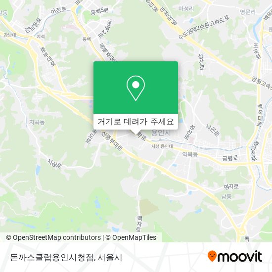 돈까스클럽용인시청점 지도