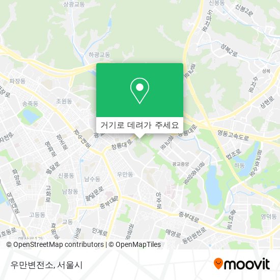 우만변전소 지도