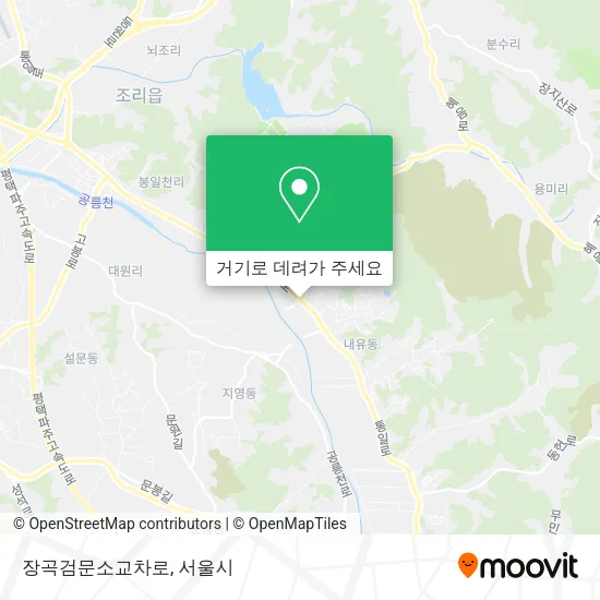 장곡검문소교차로 지도