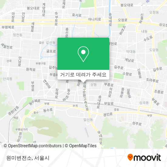 원미변전소 지도