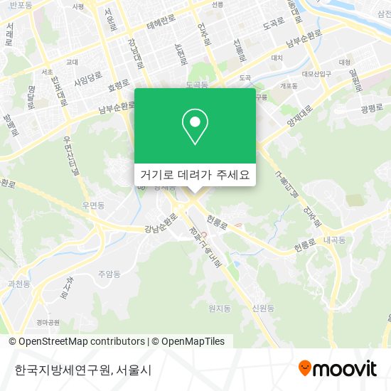한국지방세연구원 지도