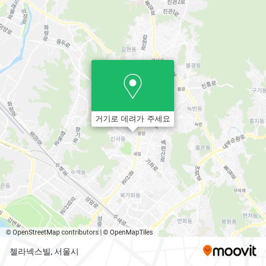 첼라넥스빌 지도