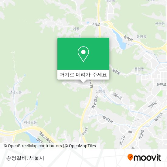 송정갈비 지도