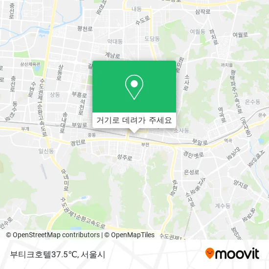 부티크호텔37.5℃ 지도