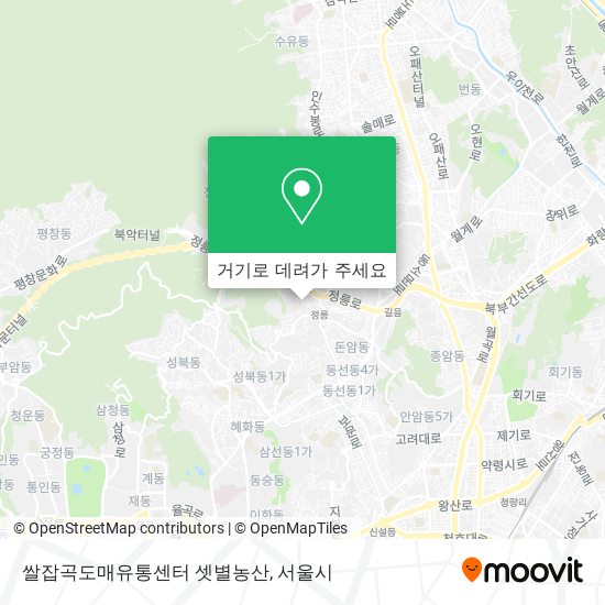 쌀잡곡도매유통센터        셋별농산 지도