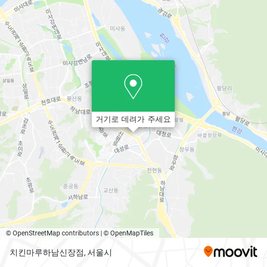 치킨마루하남신장점 지도