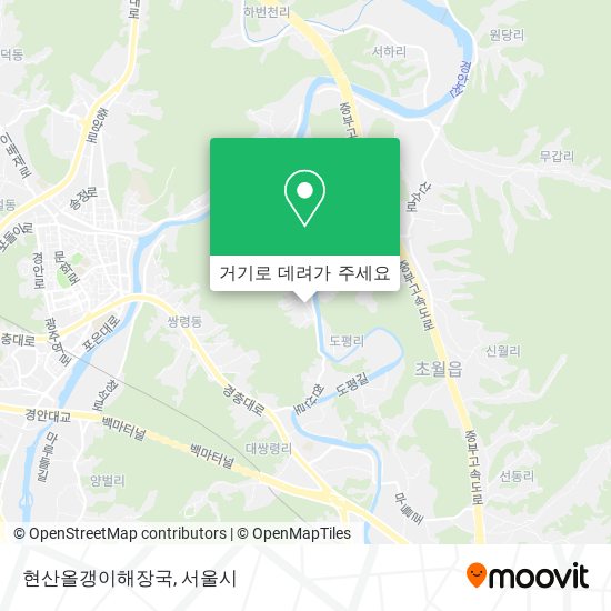 현산올갱이해장국 지도