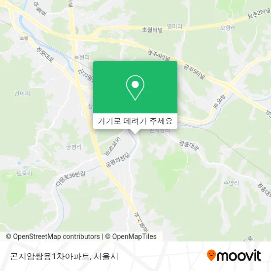 곤지암쌍용1차아파트 지도