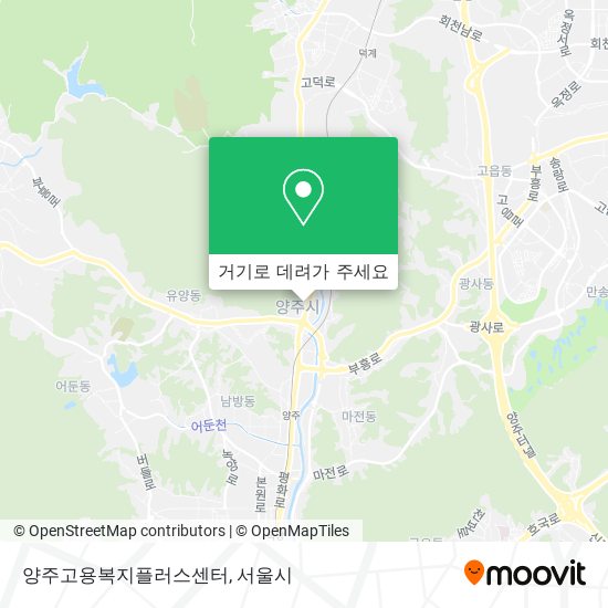양주고용복지플러스센터 지도