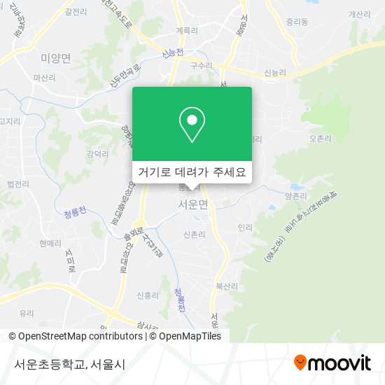 서운초등학교 지도