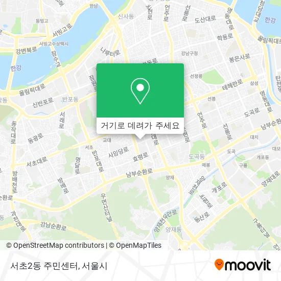 서초2동 주민센터 지도
