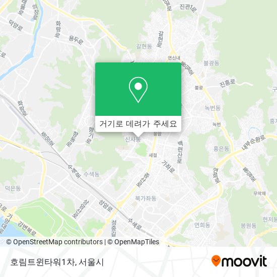 호림트윈타워1차 지도