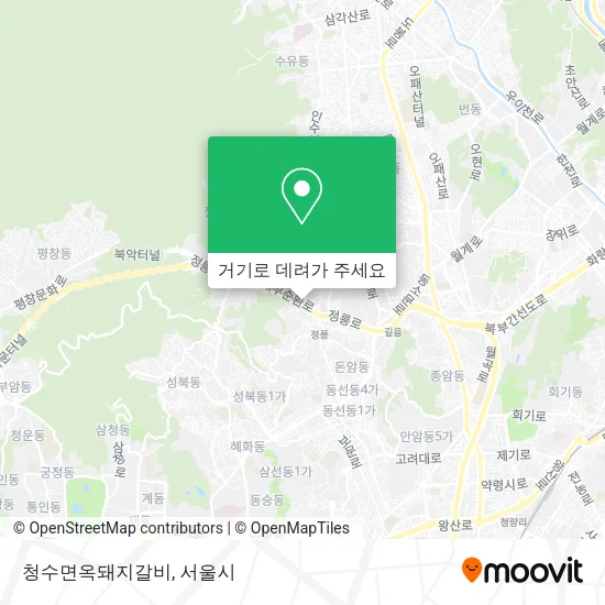청수면옥돼지갈비 지도