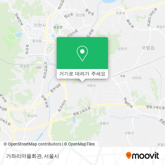 가좌리마을회관 지도