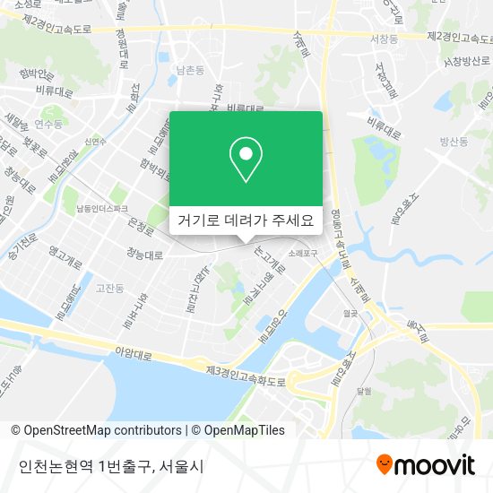 인천논현역 1번출구 지도
