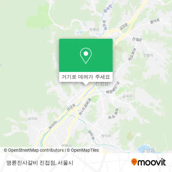 명륜진사갈비 진접점 지도