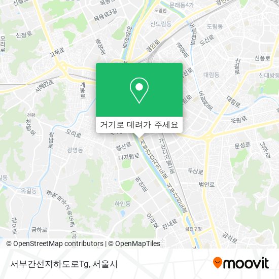 서부간선지하도로Tg 지도