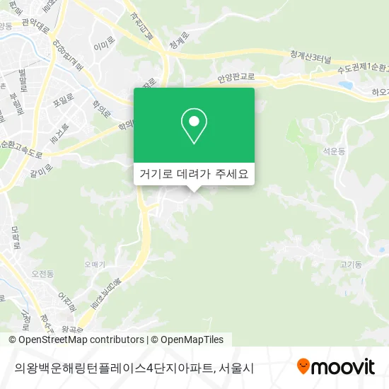 의왕백운해링턴플레이스4단지아파트 지도