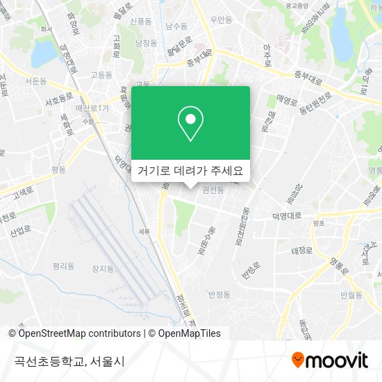 곡선초등학교 지도