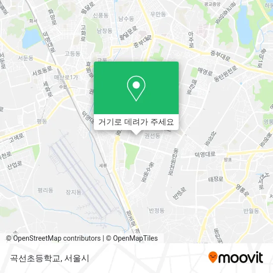 곡선초등학교 지도