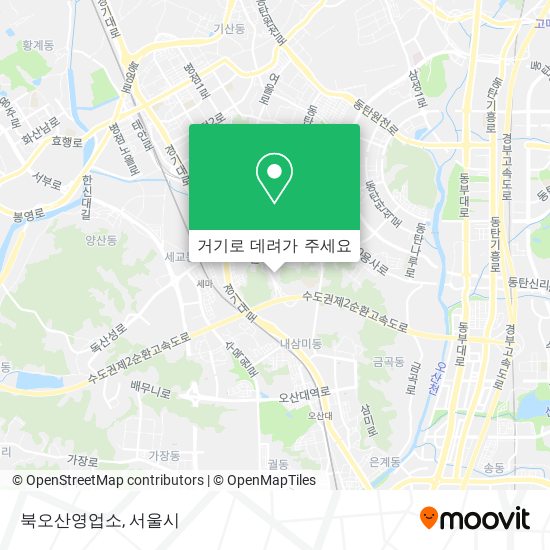 북오산영업소 지도