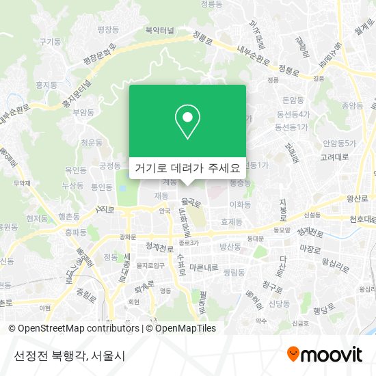 선정전 북행각 지도