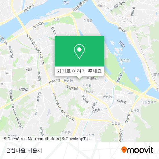 온천마을 지도