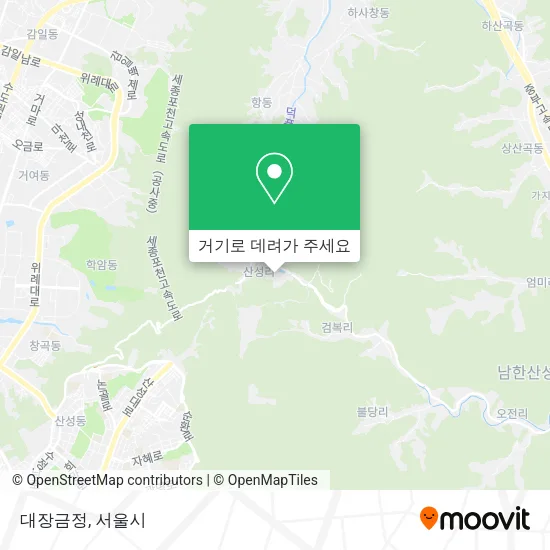 대장금정 지도